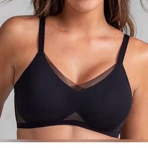 NWT Honeylove Bra Womens XL Black LiftWear Crossover Wireless